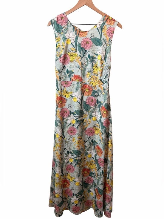 Molly Bracken Dresses & Skirts - Molly Bracken Floral Open Back Satin Maxi Dress